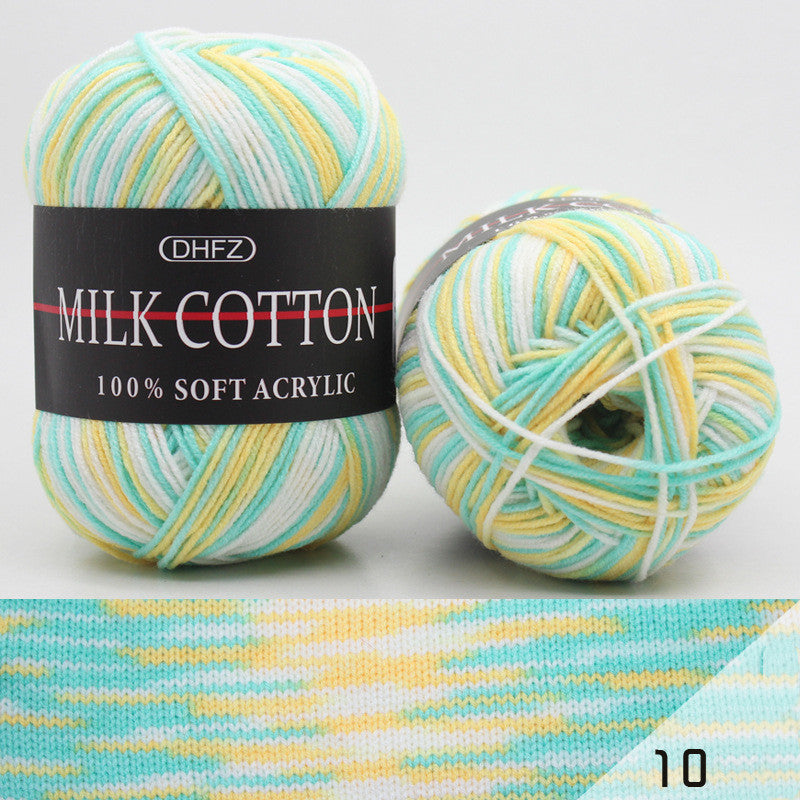 Milk Cotton Jacquard – Självmönstrande Garn i Mjuka Färgövergångar 🧶✨