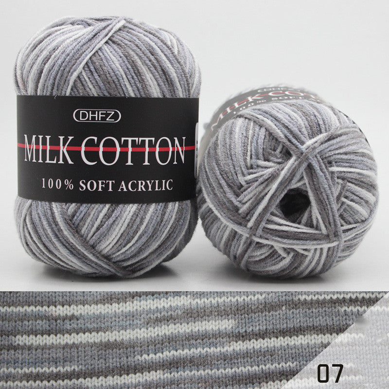 Milk Cotton Jacquard – Självmönstrande Garn i Mjuka Färgövergångar 🧶✨