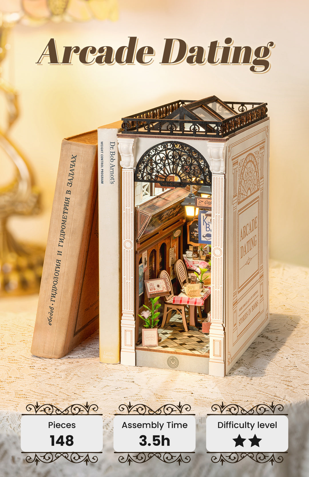 Arcade Dating – DIY Book Nook - Robotime Rolife