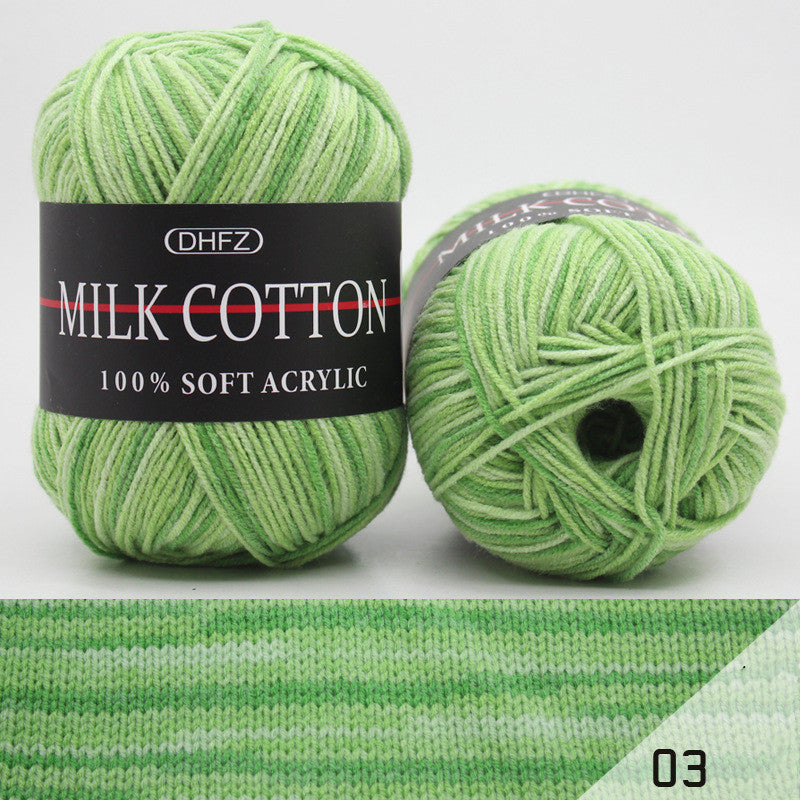 Milk Cotton Jacquard – Självmönstrande Garn i Mjuka Färgövergångar 🧶✨