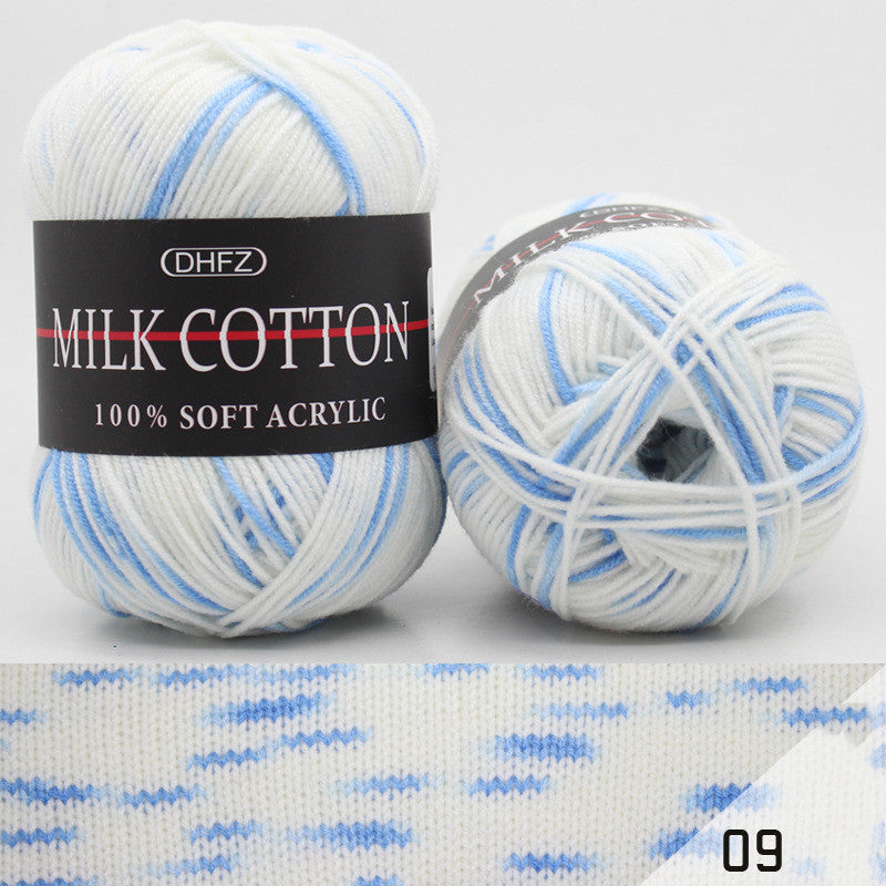 Milk Cotton Jacquard – Självmönstrande Garn i Mjuka Färgövergångar 🧶✨