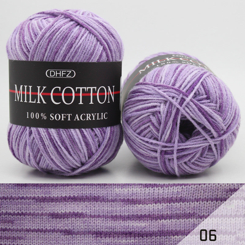 Milk Cotton Jacquard – Självmönstrande Garn i Mjuka Färgövergångar 🧶✨