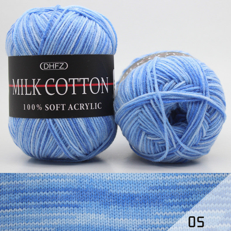 Milk Cotton Jacquard – Självmönstrande Garn i Mjuka Färgövergångar 🧶✨