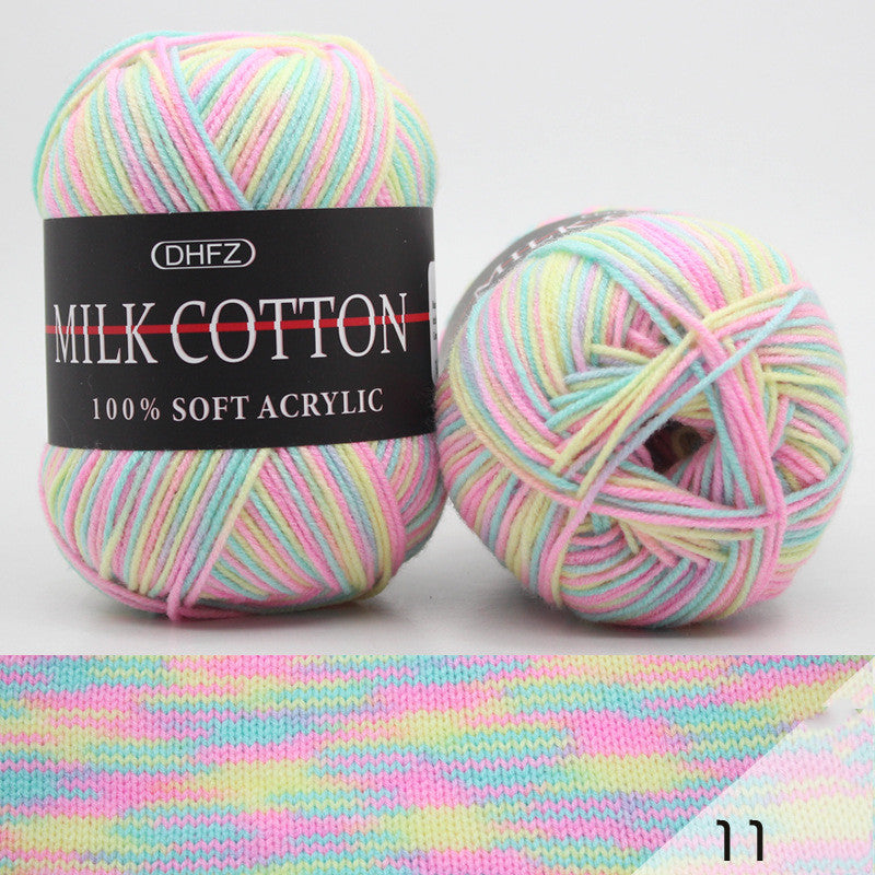 Milk Cotton Jacquard – Självmönstrande Garn i Mjuka Färgövergångar 🧶✨