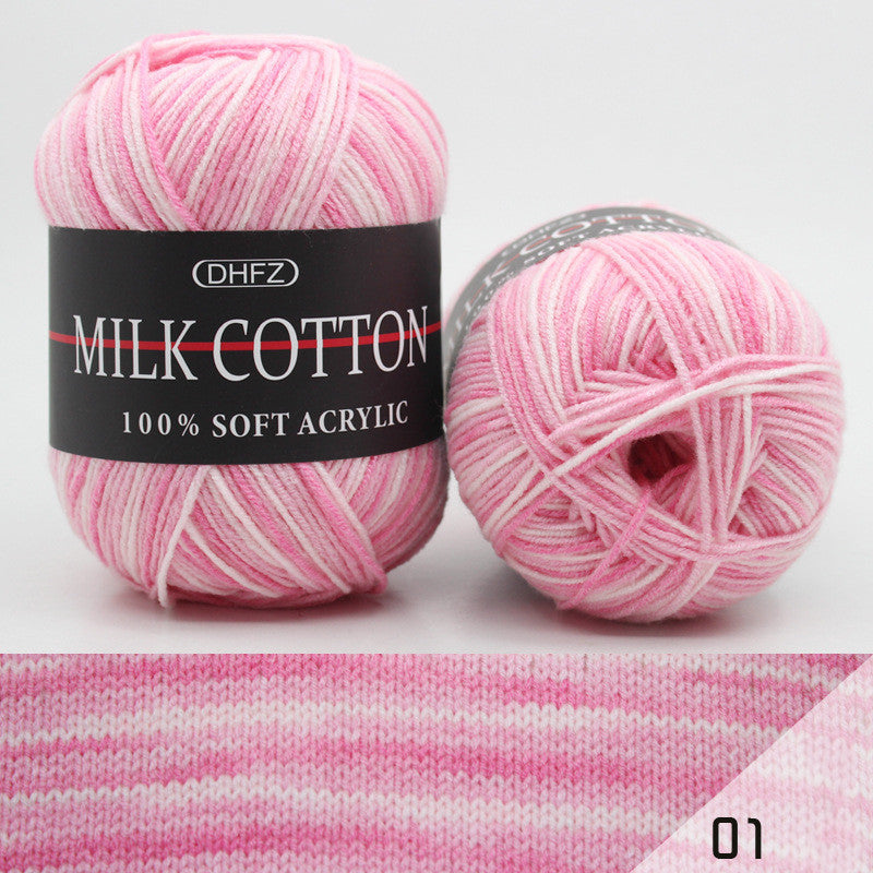 Milk Cotton Jacquard – Självmönstrande Garn i Mjuka Färgövergångar 🧶✨