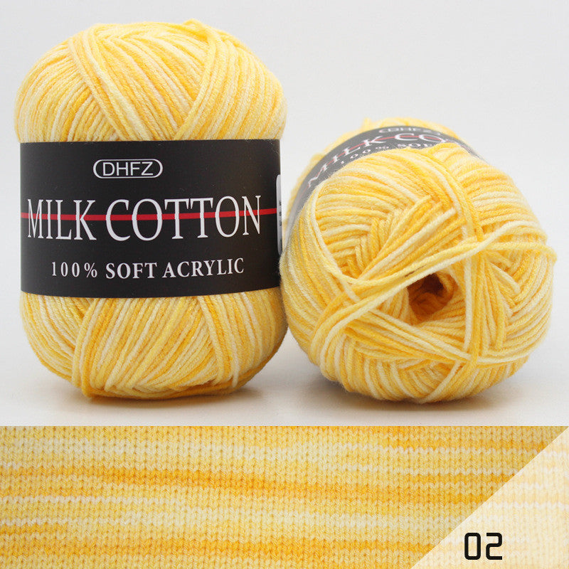 Milk Cotton Jacquard – Självmönstrande Garn i Mjuka Färgövergångar 🧶✨