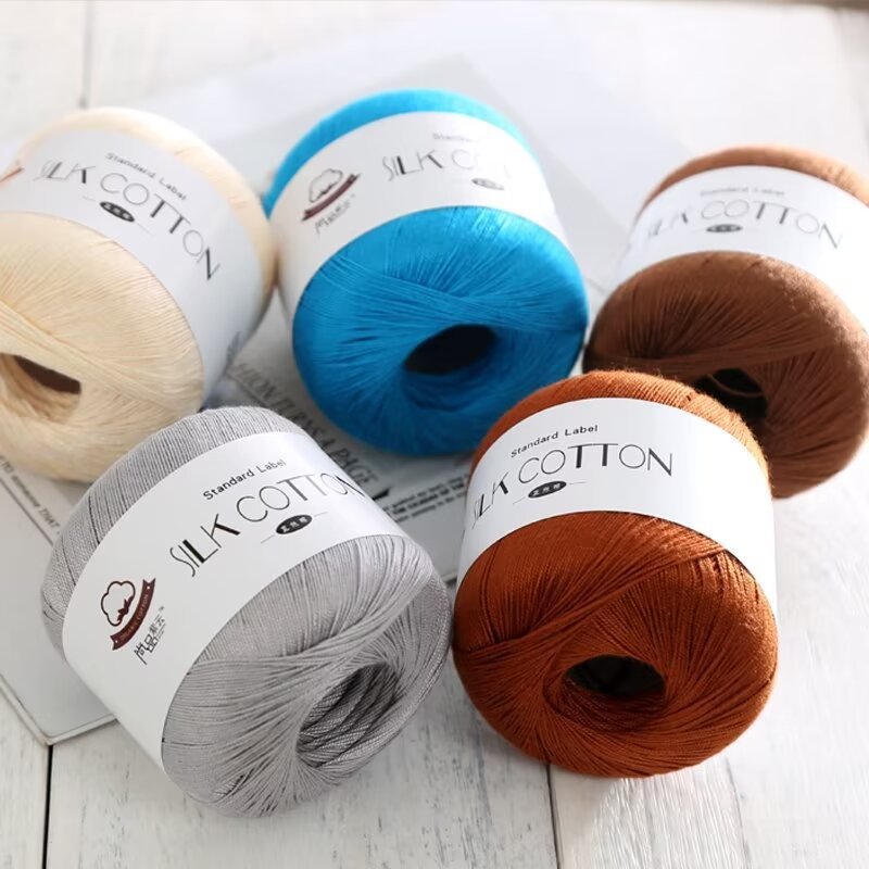 silk cotton garn samling