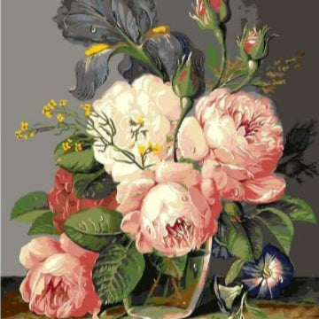 Tidlös Blomsterprakt – Paint by Number-kit 🌸🎨