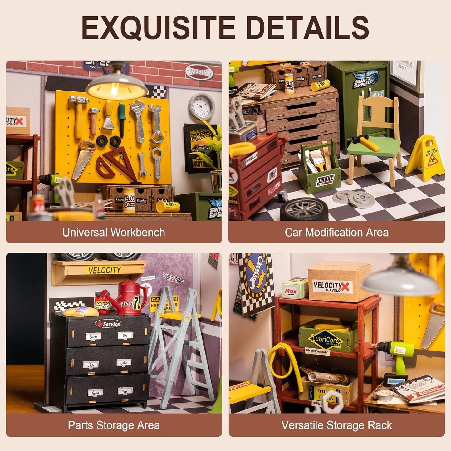 Garage Workshop – DIY Miniatyr - Robotime Rolife 2