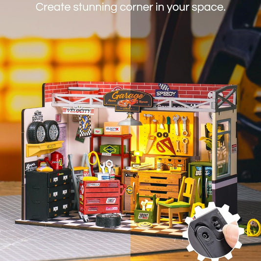 Garage Workshop – DIY Miniatyr - Robotime Rolife 3